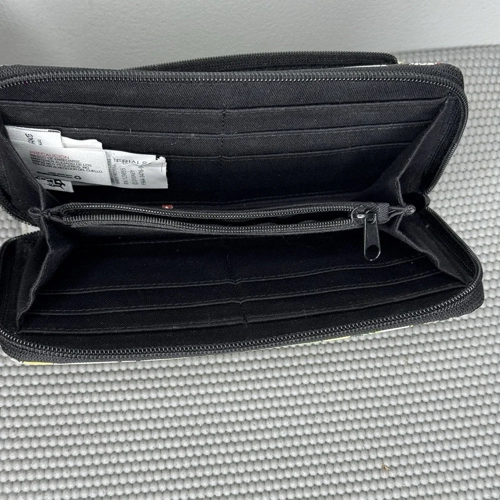 Disney Parks Mickey Minnie‎ Mouse Wallet Card Holder Zip Organizer Carryall